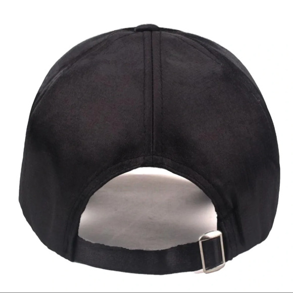 NEW Rhinestone Satin Baseball Cap - Picture 4 of 4